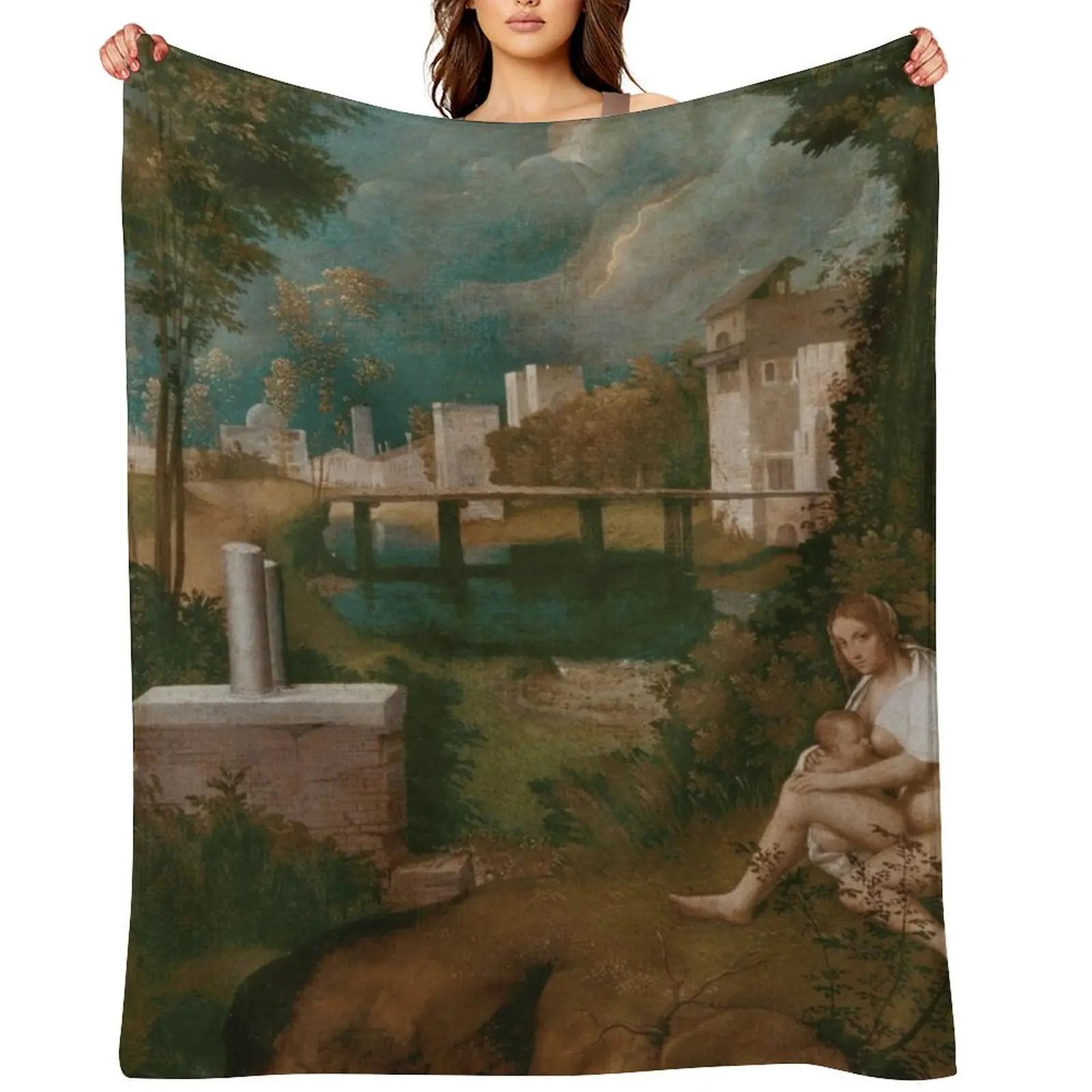 

Giorgione The Tempest Throw Blanket Giant Sofa For Decorative Sofa Decorative Sofa Nap Blankets