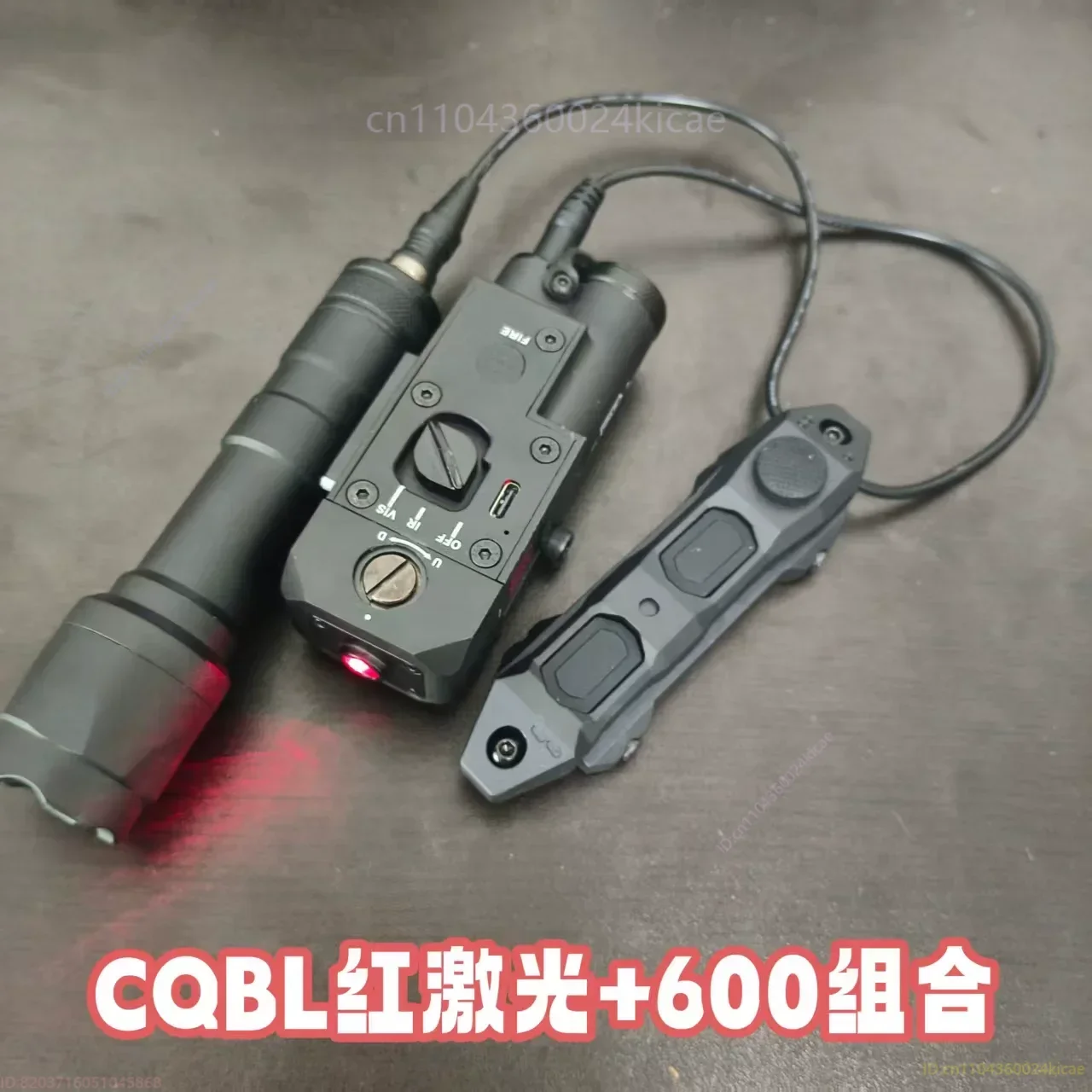 Indicador de combinación láser verde CQBL de Metal, láser táctico, modelo para exteriores, riel guía de 20mm, alta potencia, verde, ajustable