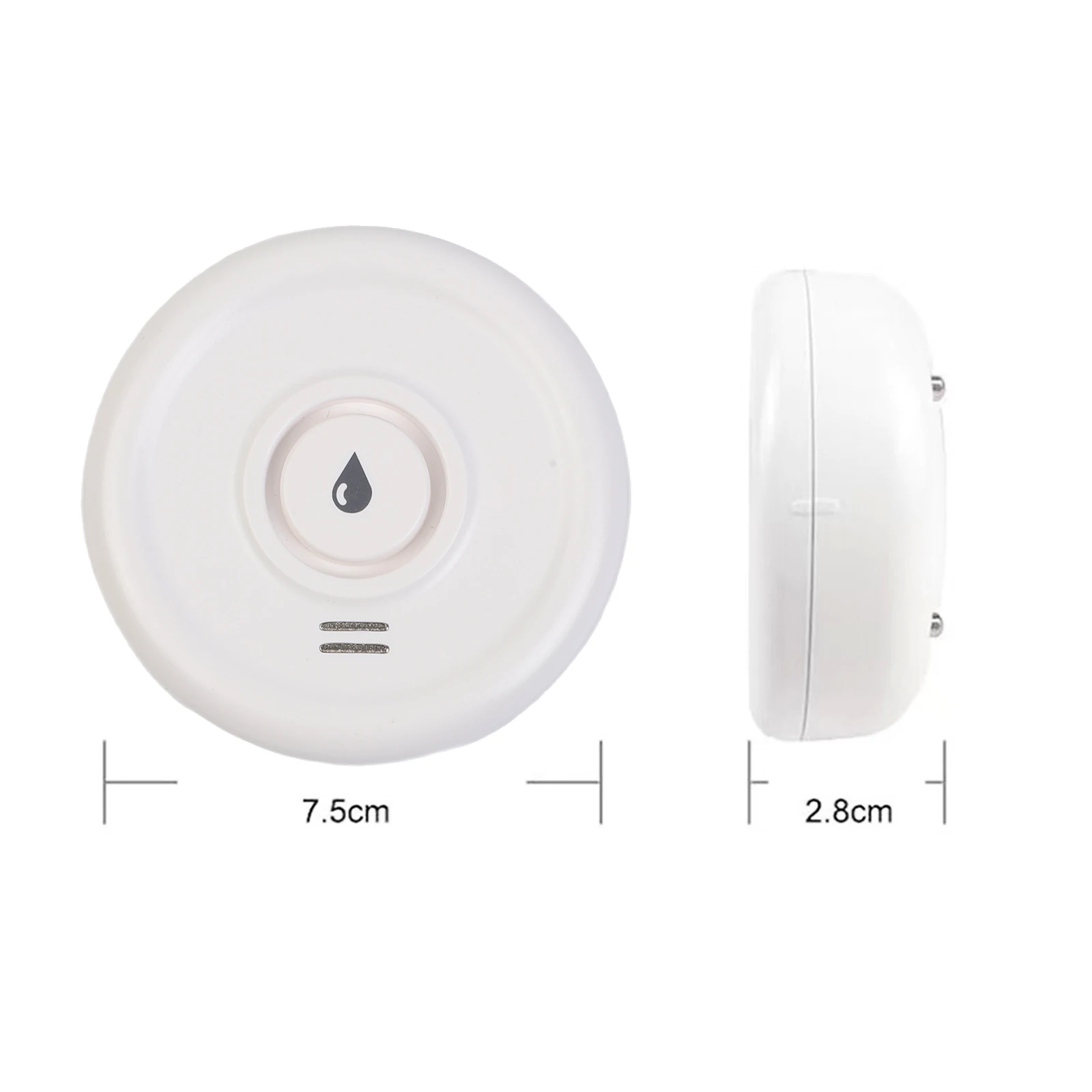 WiFi Water Leak Detector with Real Time App Alerts and Loud Alarm to Notify Users of Water Overflow or Dripping