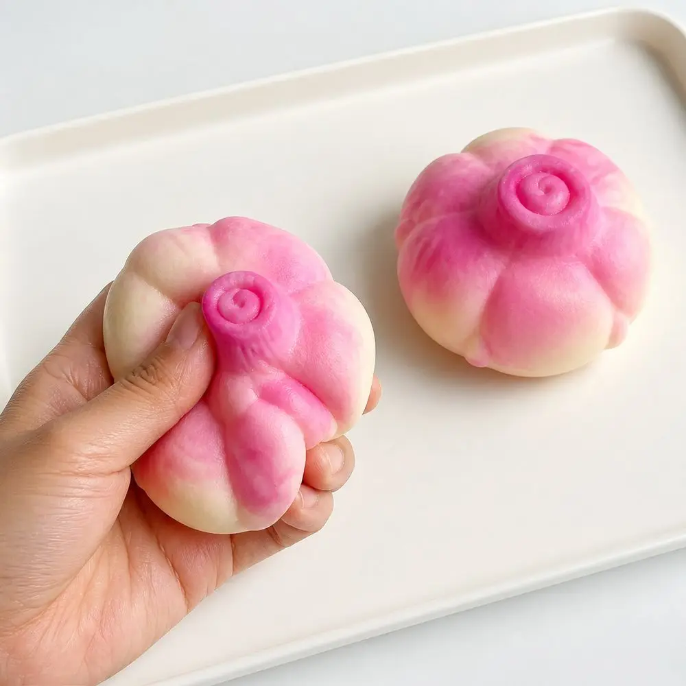 Handmade Onion Squeeze Stress Ball Crunchy Texture Moldable Crunchy Squeeze Ball Onion Shaped Onion Squeeze Fidget Sensory Play
