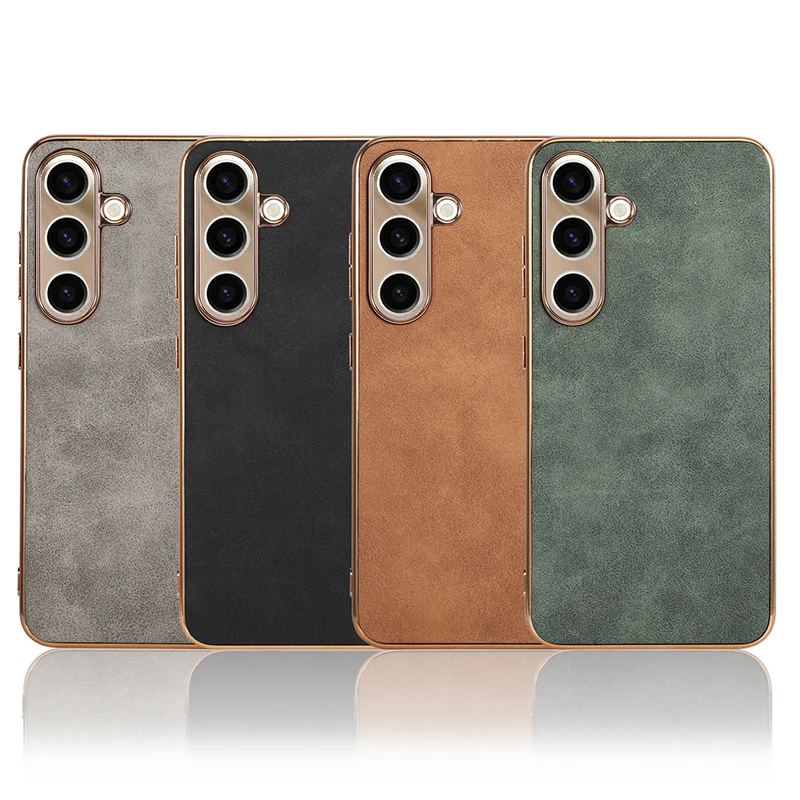 Luxury leather Case For Samsung Galaxy S23 S22 plus S22 S23 ultra quakeproof half phone Case