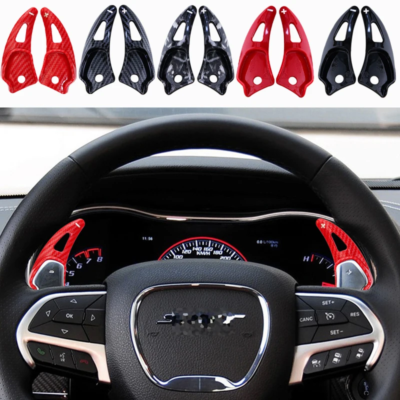 Para Dodge Challenger Charger Durango SRT 2017-2025 Jeep Cherokee SRT, extensor de palanca de cambios para volante de coche
