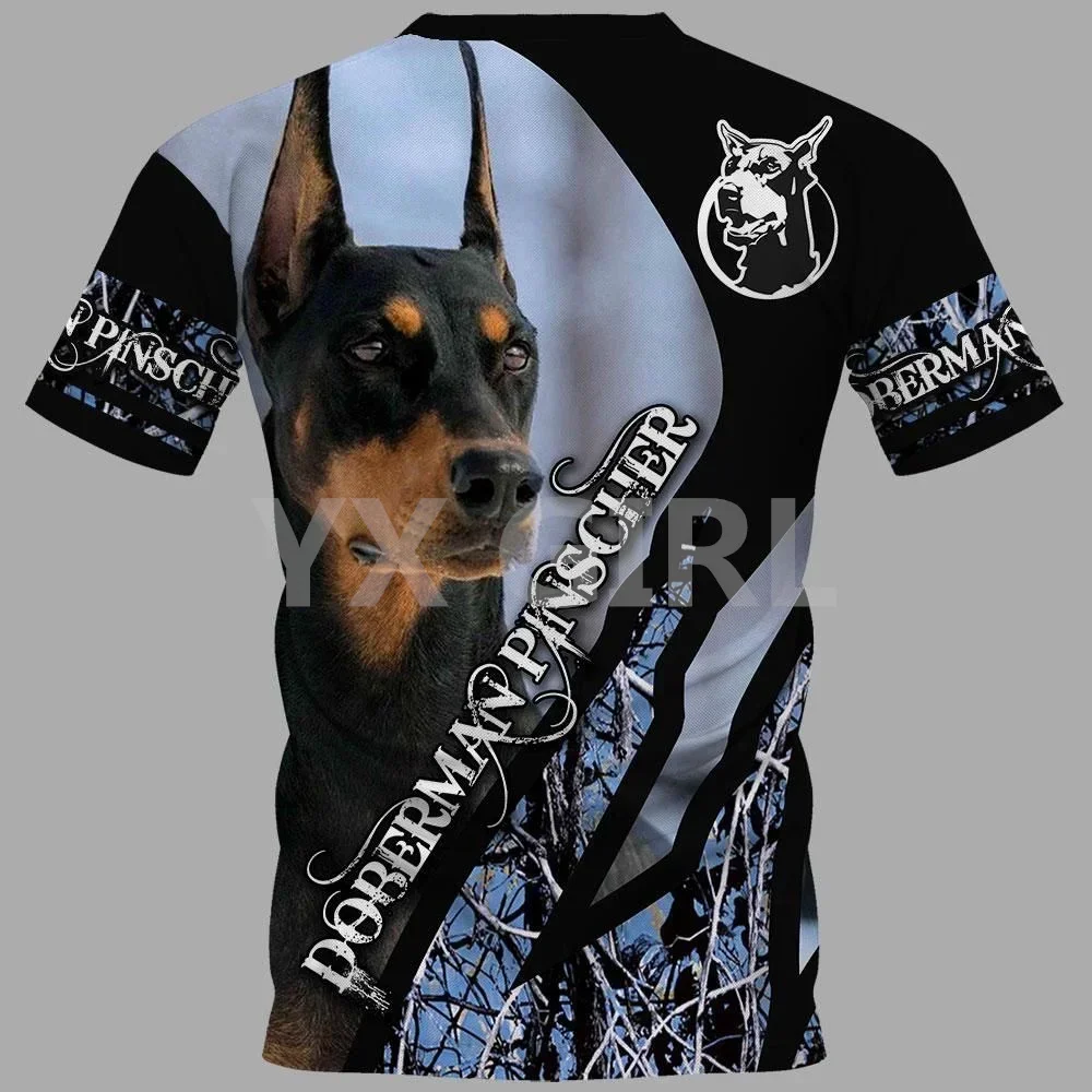 Doberman/Rottweiler Dog/Beagle Dog 3D All Over Printed T Shirts Funny Dog Tee Tops shirts Unisex Summer T-Shirts