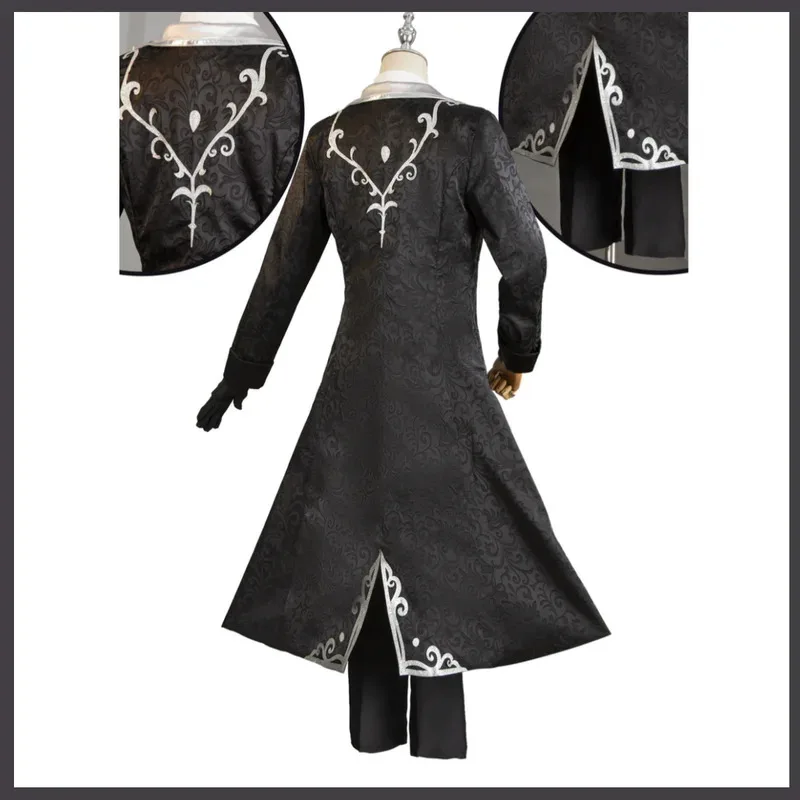 2025 22 게임 아이덴티티 Ⅴ 조셉 DM 코스프레 의상 사진작가 전 백작 데살니에 가발 턱시도 코트 남성 카니발