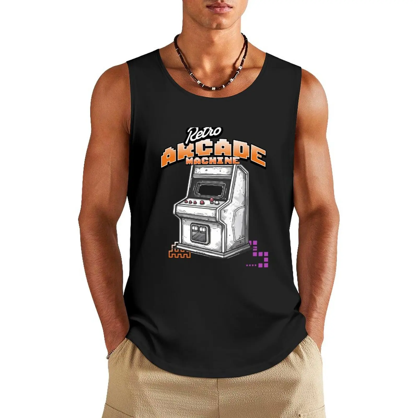 More than Decoration: Arcade Digital Art that Tells Stories Tank Top men clothes sports vest