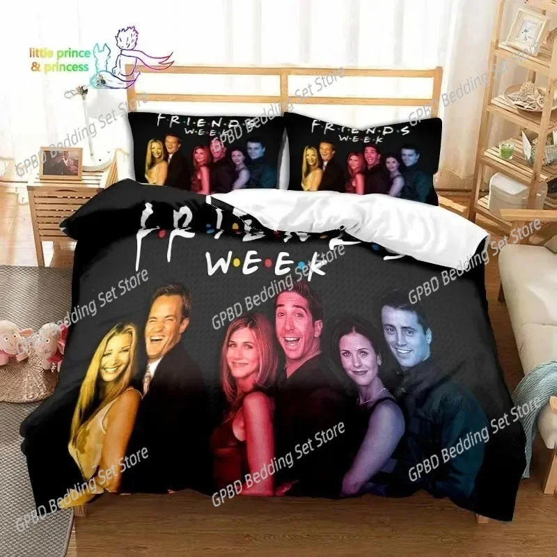 

Friends Drama TV Series Bedding Set Single Twin Full Queen King Size Bed Set Adult Kid Bedroom Bedding Gift