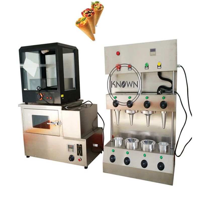 

Factory Price One Set with Pizza Cone Maker Oven Display with 4 Moulds 220V 50HZ 110V 60HZ