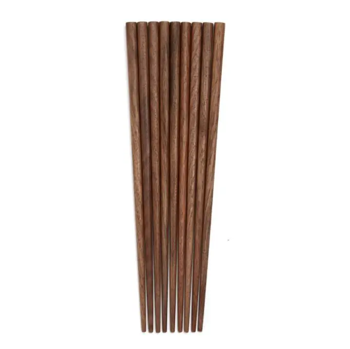 200pairs Black Walnut Wooden Chopstick Portable Travel Environmental Home Chopsticks Japanese Chinese Gift ni237