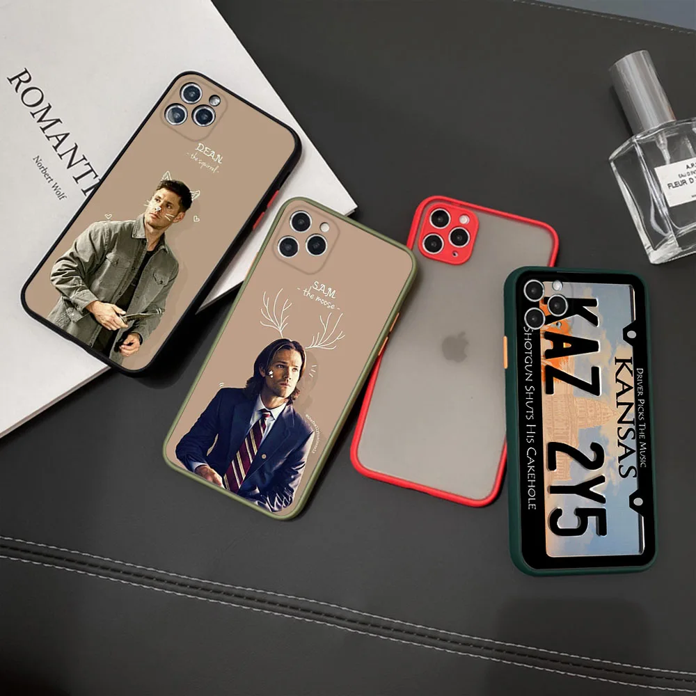 Phone Cases For iPhone 16 15 11 12 13 14 Pro Max X XR 7 8 Plus SE XS Mini Supernatural Castiel Skin feel Translucent Matte Cover