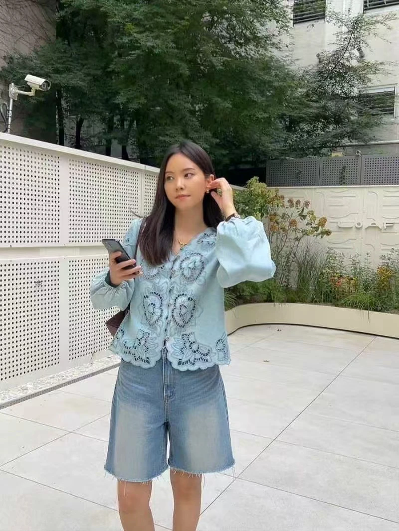 

Ретро-этническое платье с вышивкой и ажурными вставками, женское, весеннее, новинка, премиум-класса, от Dongda Gate