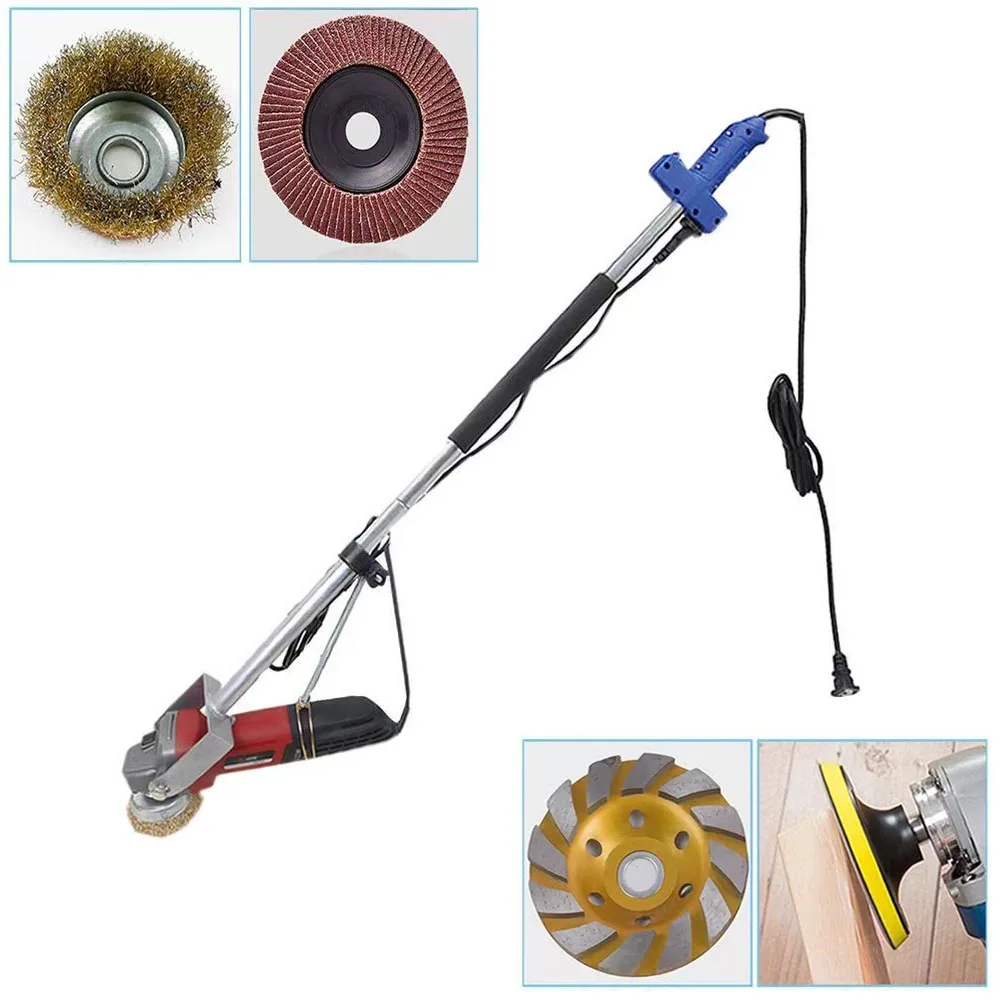 Multifunctional Angle Grinder Extension Rod Derusting Polishing Grinding Support Long Arm Mill Extension Modification Tool