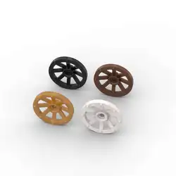 MOC 10PCS 4489 Wheel Wagon Building Blocks Kit Small 33mm Vehicle Cartwheel Educational Bricks Toy Children Kid Birthday Gifts