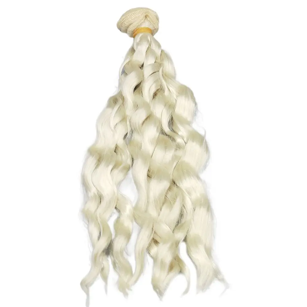 Imitação de Lã Onda Cabelo Encaracolado para Bonecas, Seda Leite, Fio para Alta Temperatura, Perucas Acessórios, 1,3, 4, 1,6, 1, 12,1 m x 20cm, Cabelo de Boneca