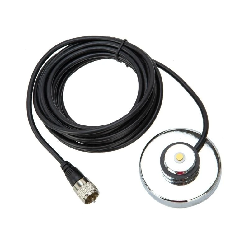 Leichte NMO -Magnetmontage mit 5 m Koaxialkabel 259 -Stecker für Funk