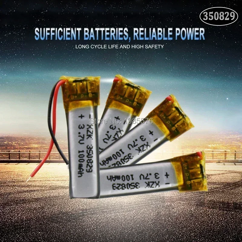 350829   3.7 فولت 60 مللي أمبير بطارية ليثيوم بوليمر قابلة للشحن لنظام تحديد المواقع MP4 كاميرا قوة البنك اللوحي الألعاب الكهربائية وسادة DVD