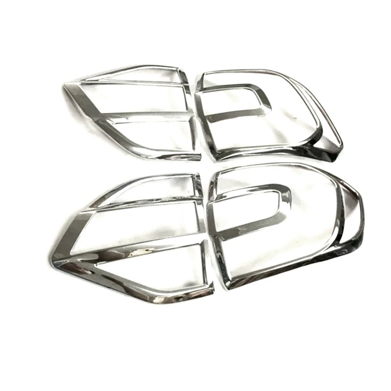 Chrome Tail Light Lamp Trim Tail Light Frame For Ford Everest U375 2Nd Generation 2016-2018 Endeavour Replacement Accessories