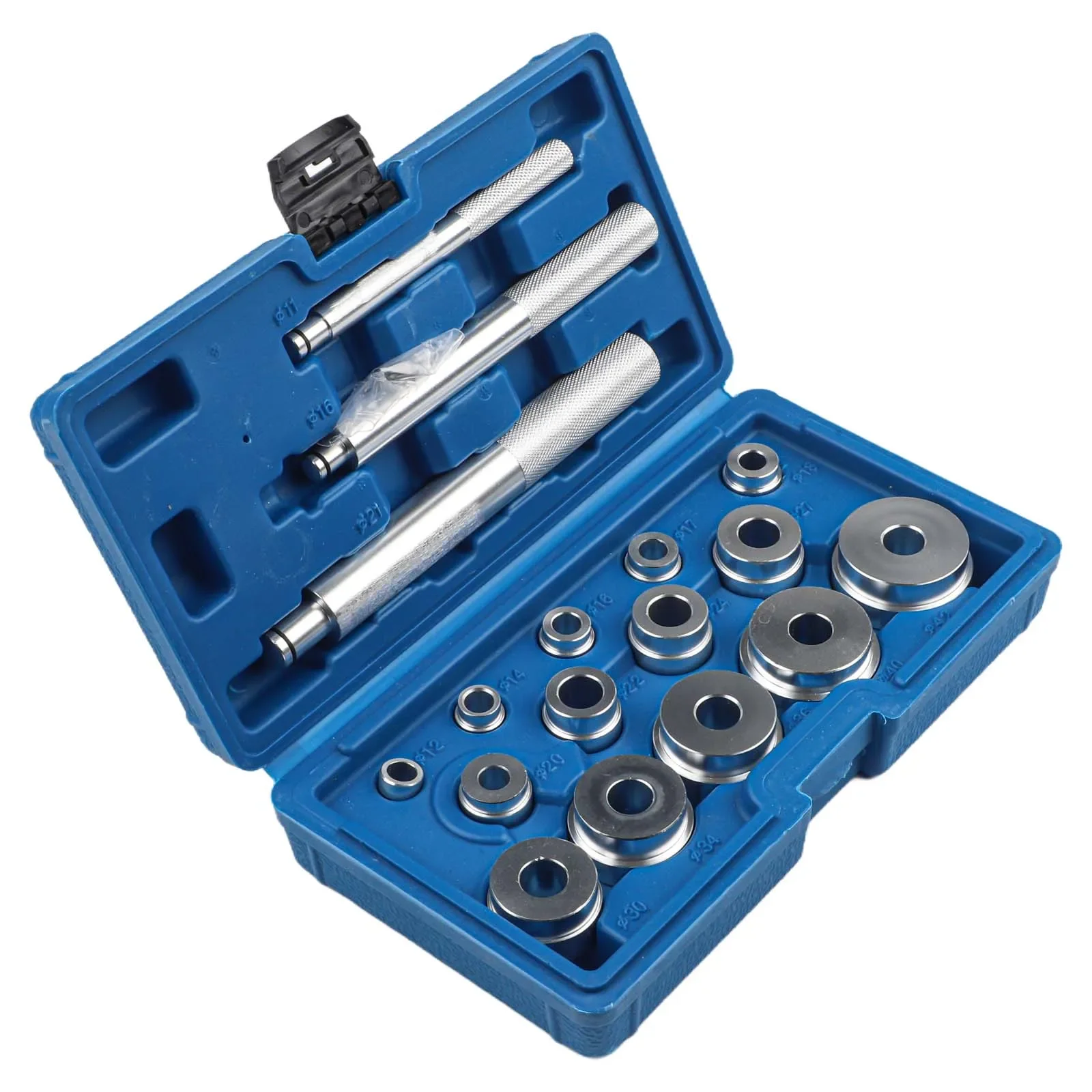 Aluminum 17PCS Bearing Installer Set with Multiple Driver Discs for Automotive Wheel Bearing Replacement Tasks