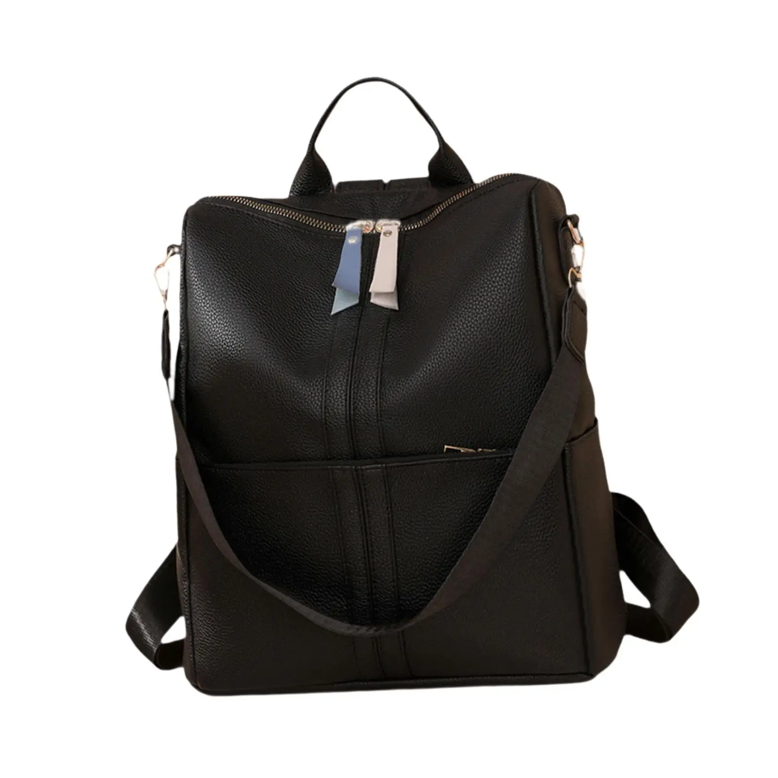 Lightweight PU Leather Women Backpack Business Laptop Bag Waterproof Computer Rucksack Travel Daypack Casual Knapsack Large