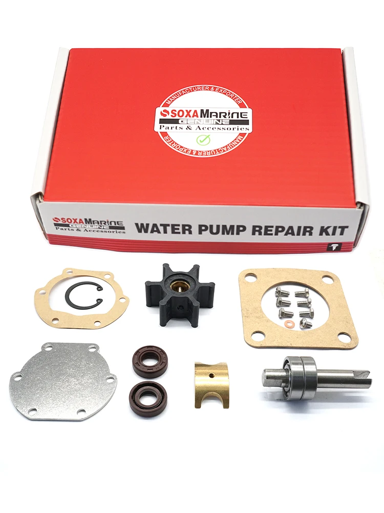 Grote revisieset met as voor Westerbeke Marine Diesel Generator Ruwe zeewaterpomp 33636 - afbeelding 2