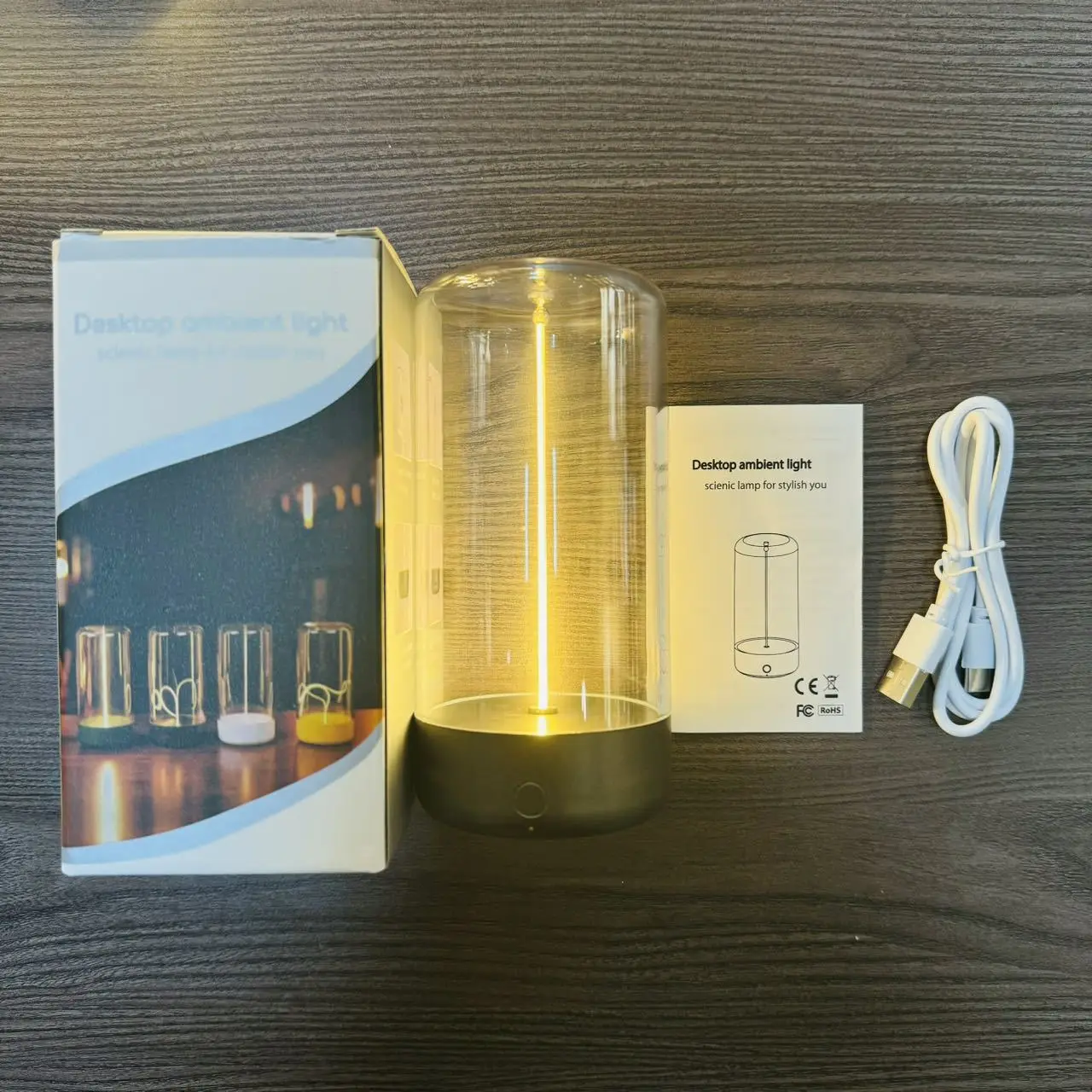 Lámpara Nocturna Magnética Quantum Wire para el Cuidado de los Ojos, Lámpara Ambiental Portátil Recargable Tipo-C, Lámpara de Escritorio con Control Táctil para Dormitorio y Estudio