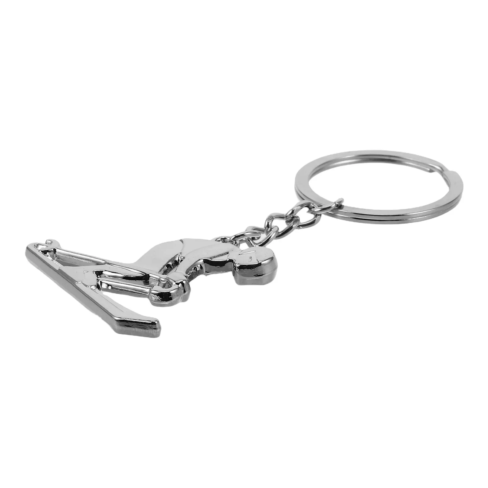 Skiing Figure Keychain Metal Sport Charm Realistic Winter Sports Design for Keys Backpack Bag Holder Travel Enthusiast Accessory