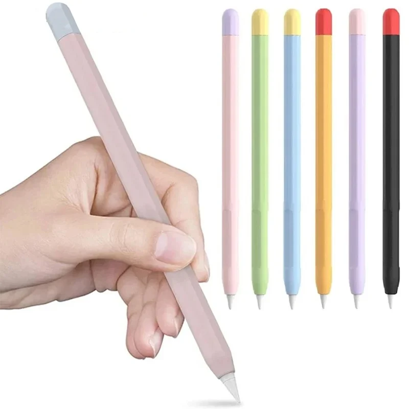 

For Apple Pencil 1st 2nd Generation Tablet Stylus Protective Case Silicone Pencil Cover Shockproof Protective Sleeve Accessories
