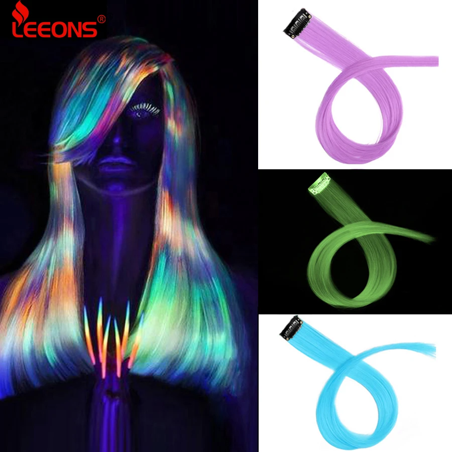 Synthetic Clip In One Pieces Raiinbow Hair Extensions  Straight Synthetic Hair Pieces 18