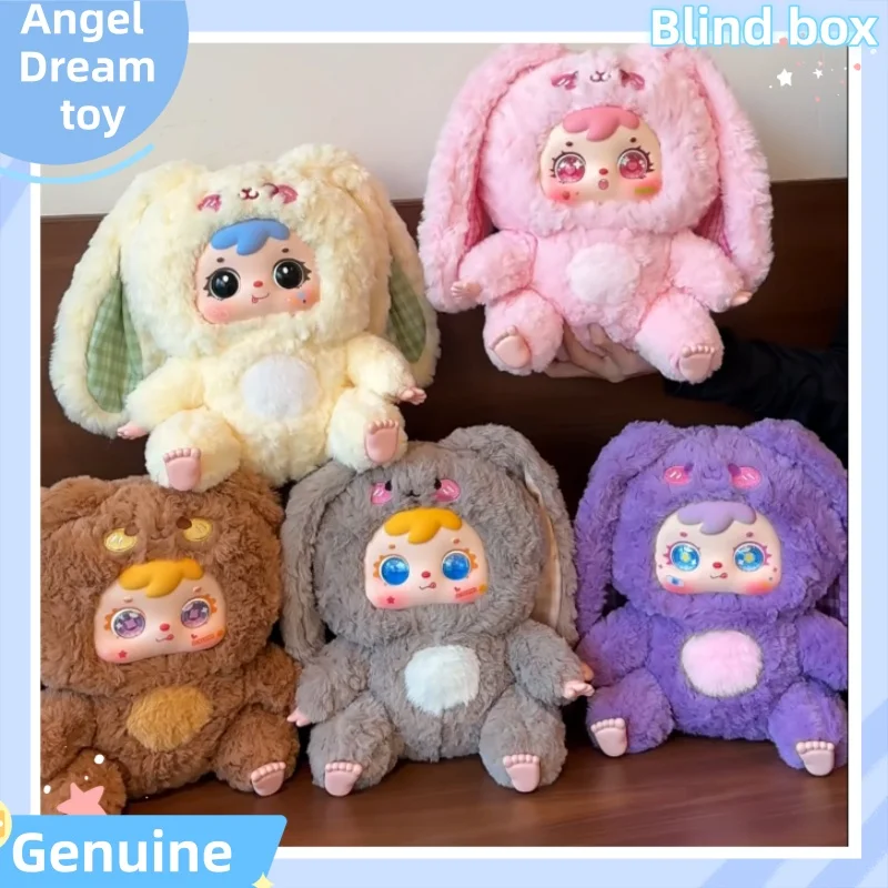 

Новый оригинальный запас 30 см, три маленьких волосы, кролик Сэмюэл, кролик, большая семья, 500% размер тела, слепая коробка, кукла, игрушка, подарок-сюрприз для девочек