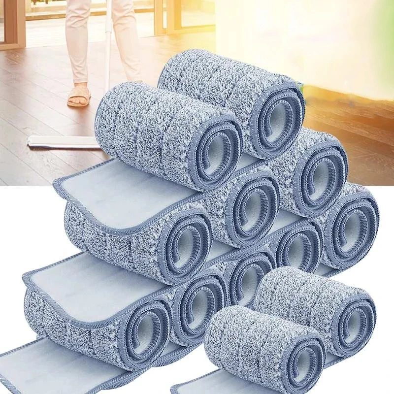 1/3/5pcs Microfiber Mop Pads Flat Replacement Heads for Wet/Dry Mop Washable Reusable Refills Floor Cleaning and Scrubbing Cloth