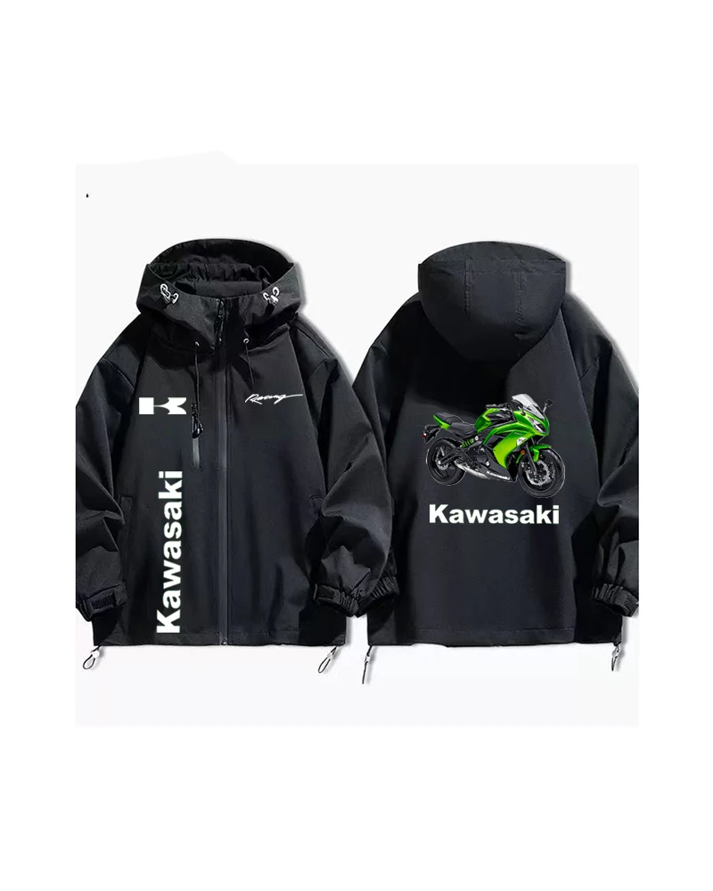 

2026 Spring and Autumn American Kawasaki Stormtrooper Jacket for Men Spring and Autumn Hooded Trendy Brand Jacket for Men