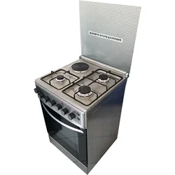 Kitchen Gas Electric Free Standing Toasters & Pizza Ovens with 4 Top Burners