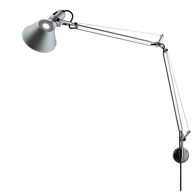 

Italy, rocker arm telescopic designer living room study medieval bedside reading wall lamp