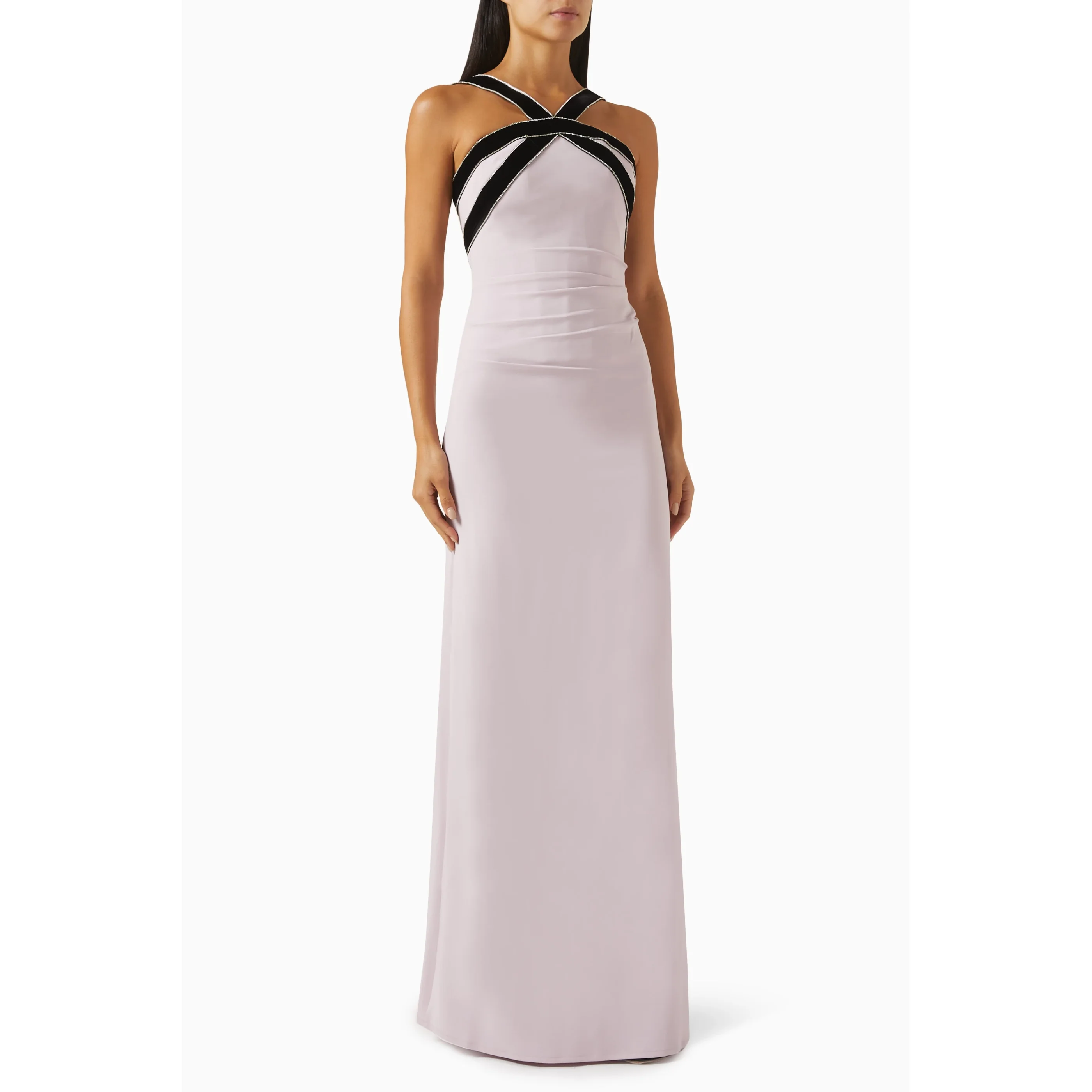 

Welove Purple Halter Prom Dress Crystal Evening Gowns Sexy Straight Robes De Bal Vestidos New 2025