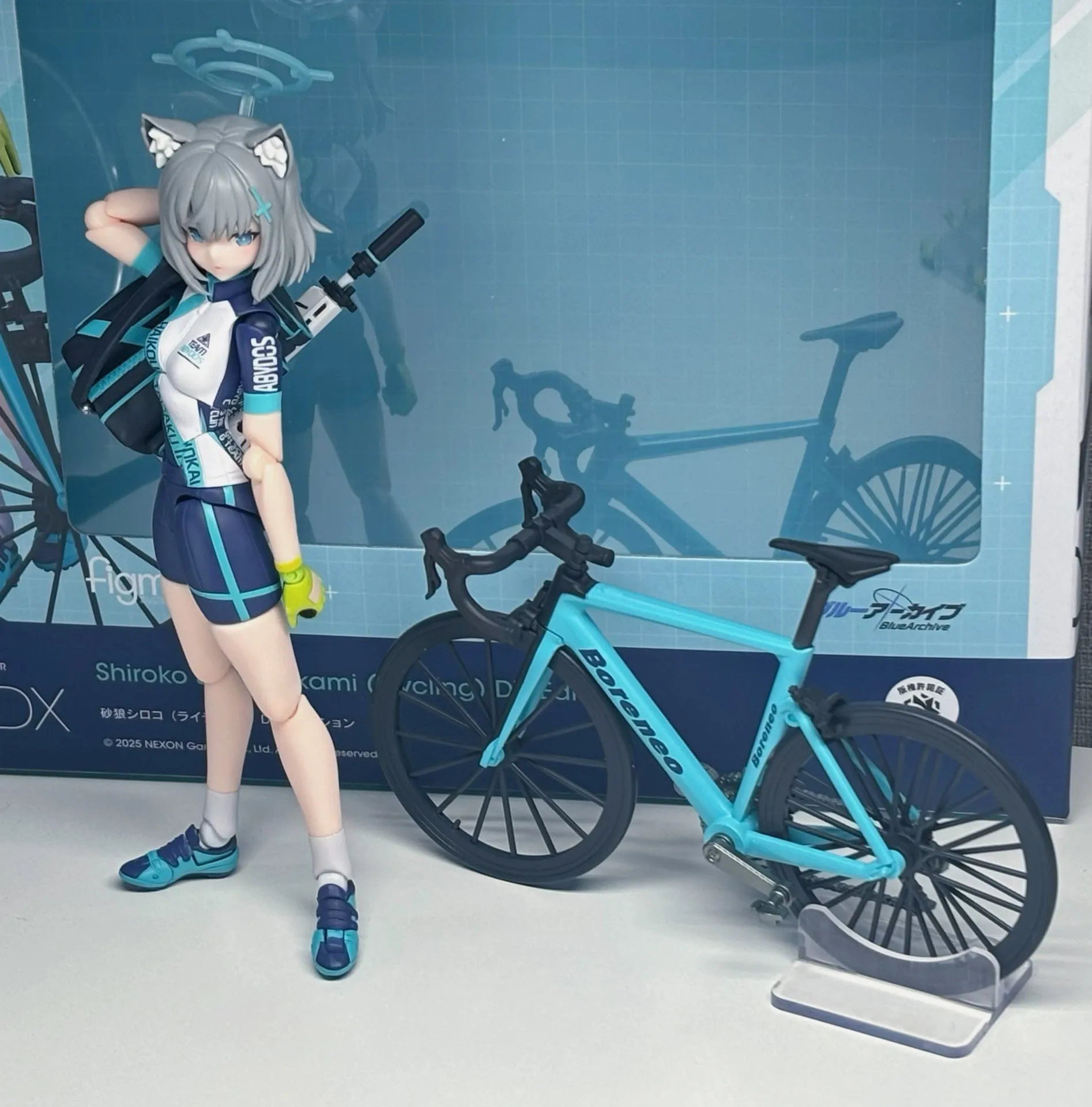 Blue Archive Sunaookami Shiroko Anime Action Figure Mf Figma #644-Dx Collectible Model Jointed for Action Christmas Gifts