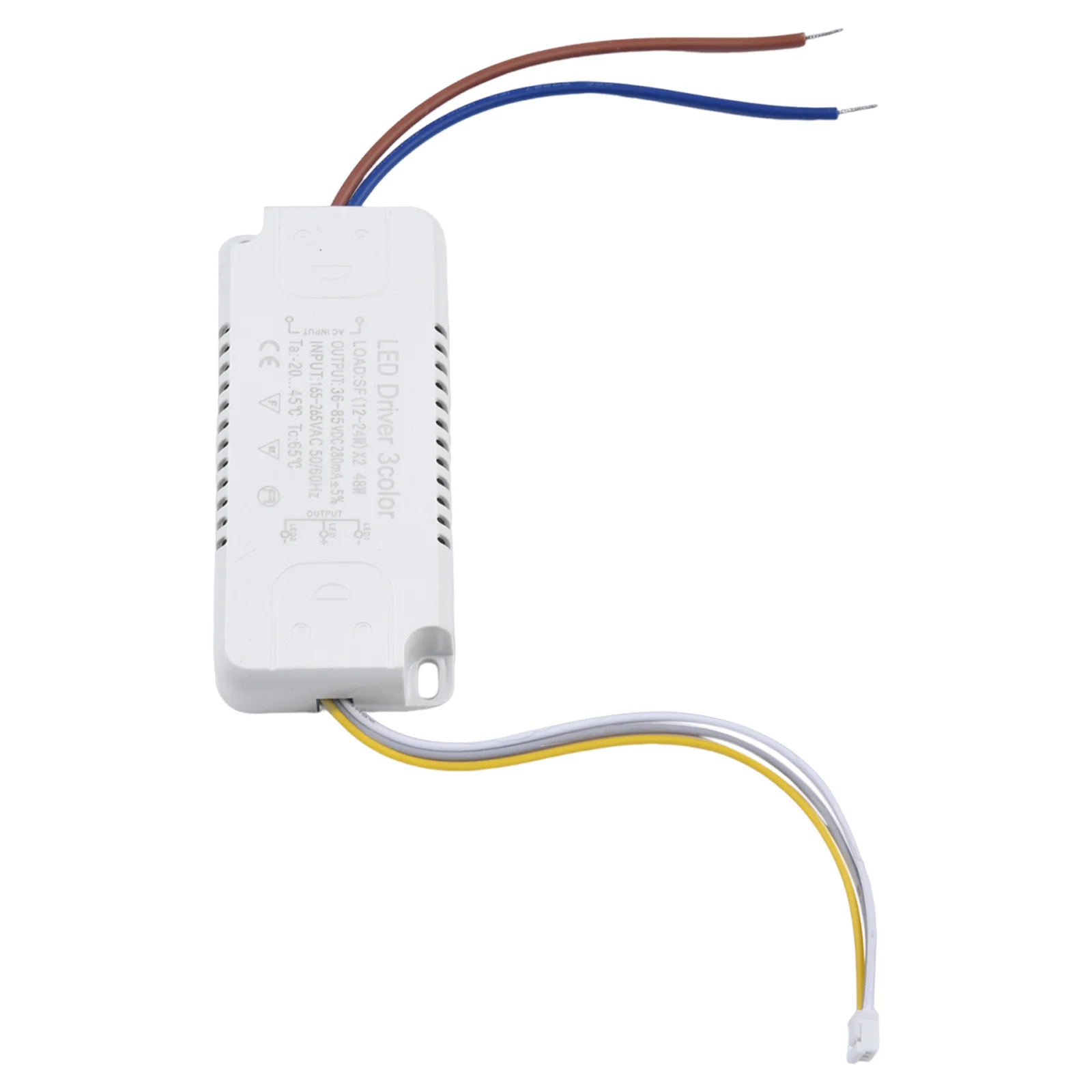 LED Driver 3 Color Adapter For LED Lighting Non-Isolating Transformer Replacement 8-24W 20-40W 30-50W 40-60W 50-70W 260-280mA
