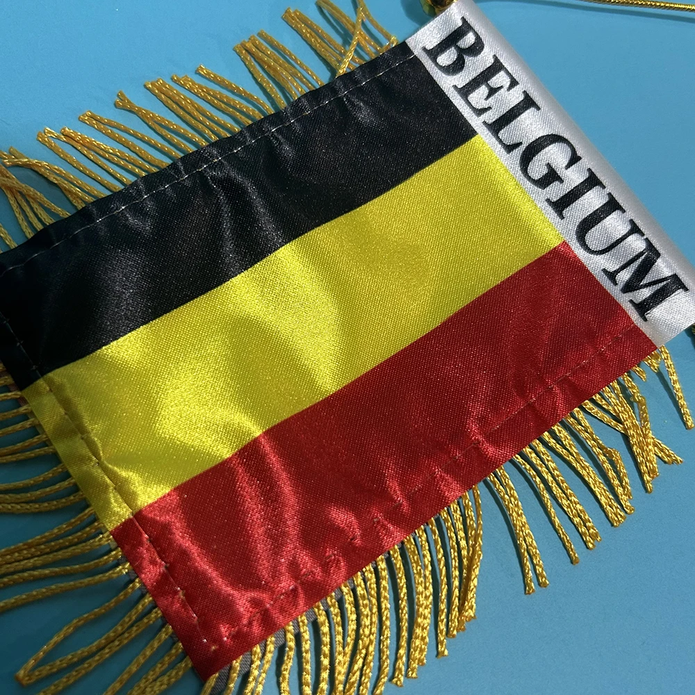 SKY FLAG bandera Bélgica para coche, poliéster impresa ambos lados - imagen 4