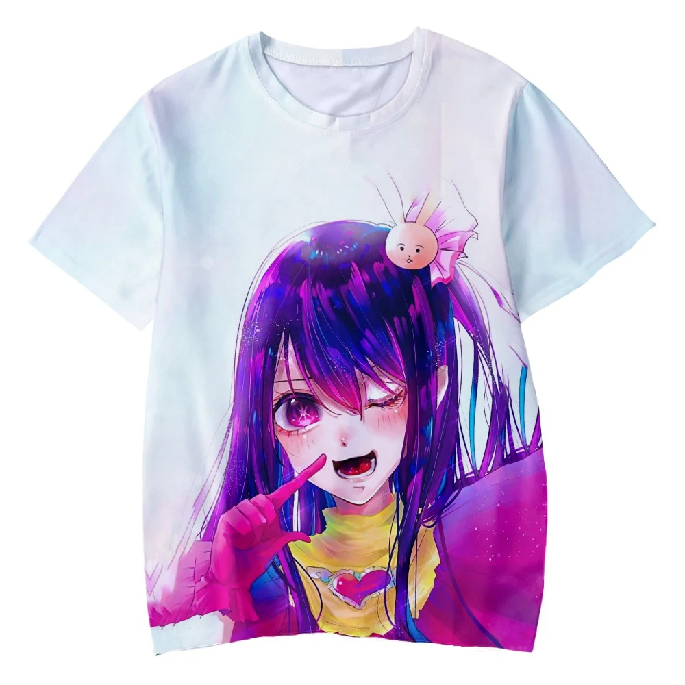 Japan Anime Niedliches Mädchen 3D-Druck Sport Schnelltrocknend Atmungsaktiv Herren T-Shirt Harajuku Outdoor Street Eltern-Kind Kurzarm-Kleidung – Detail 10