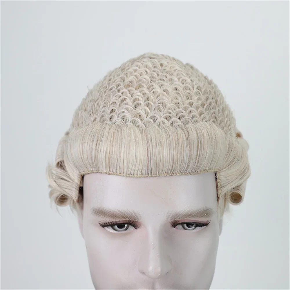 COS wig judge hat European and American wig retro ball party performance synthetic wig full head cover