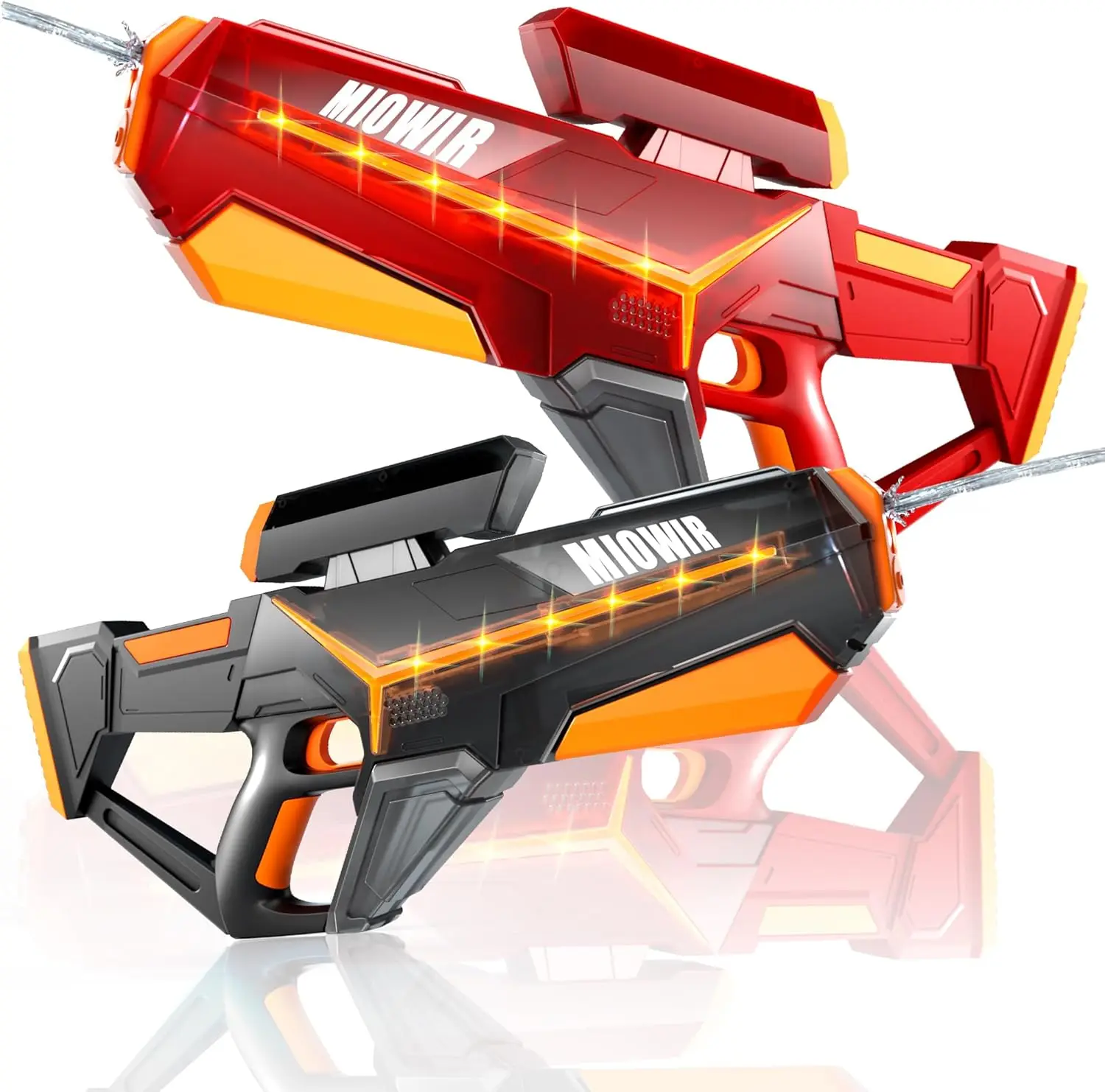 

Powerful Automatic Squirt Gun - Long Range Large Capacity Water Blaster for Outdoor Pool Beach Fun, 2 Pack