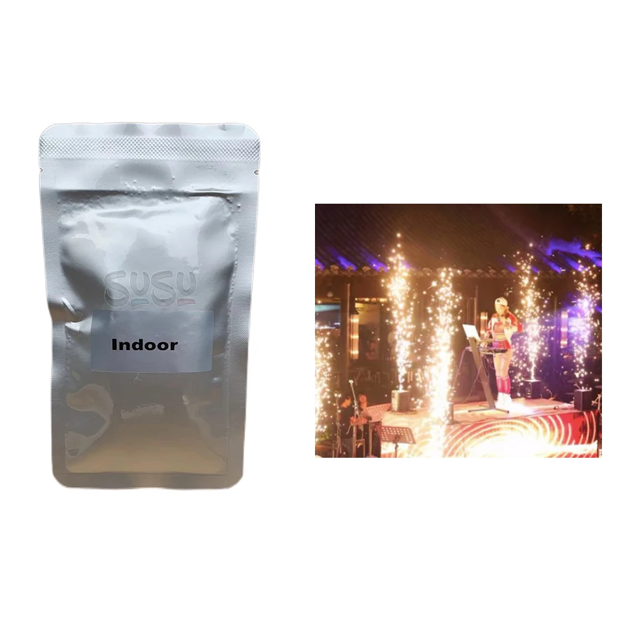 1-5 Beutel ti Pulver Kalt funken maschine Brunnen Funkel maschine Verbrauchs material 200g/650g Indoor Outdoor 750w w Funken maschine