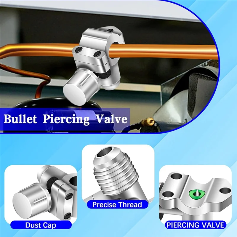 

A26F-BPV-31 Комплект линейных кранов Набор кранов для холодильника для трубки наружного диаметра 1/4 дюйма, 5/16 дюйма, 3/8 дюйма, 4 шт.