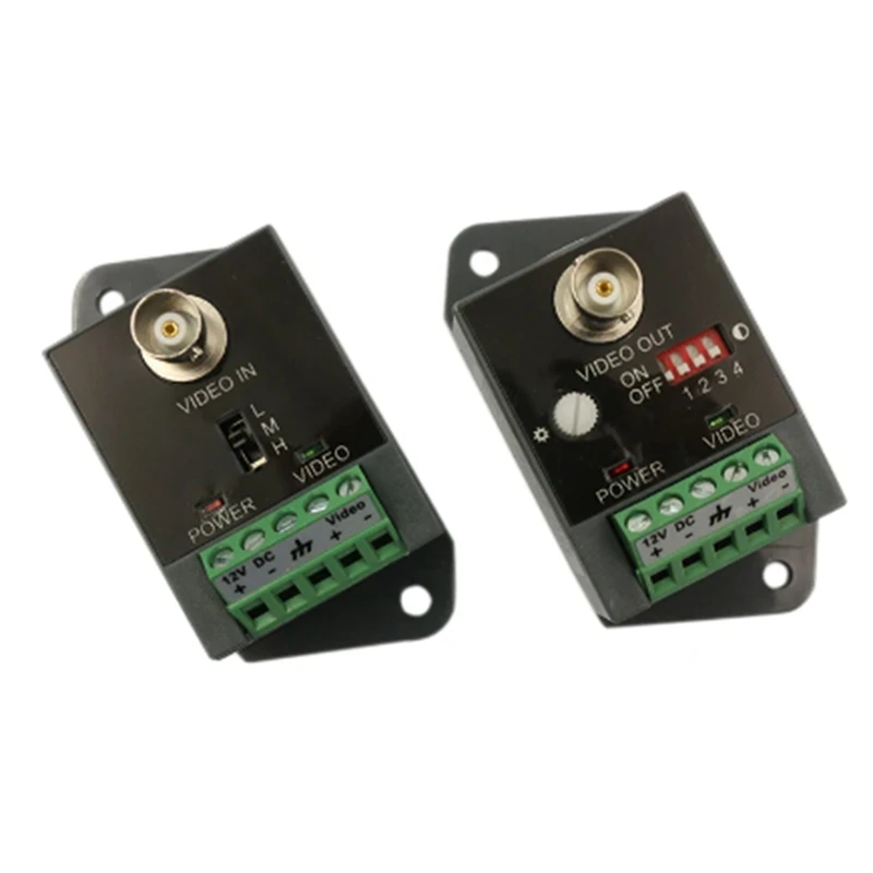 Single-Channel Active Video Balun For CCTV HD-TVI CVI AHD Active HD Video Transceiver Easy To Use