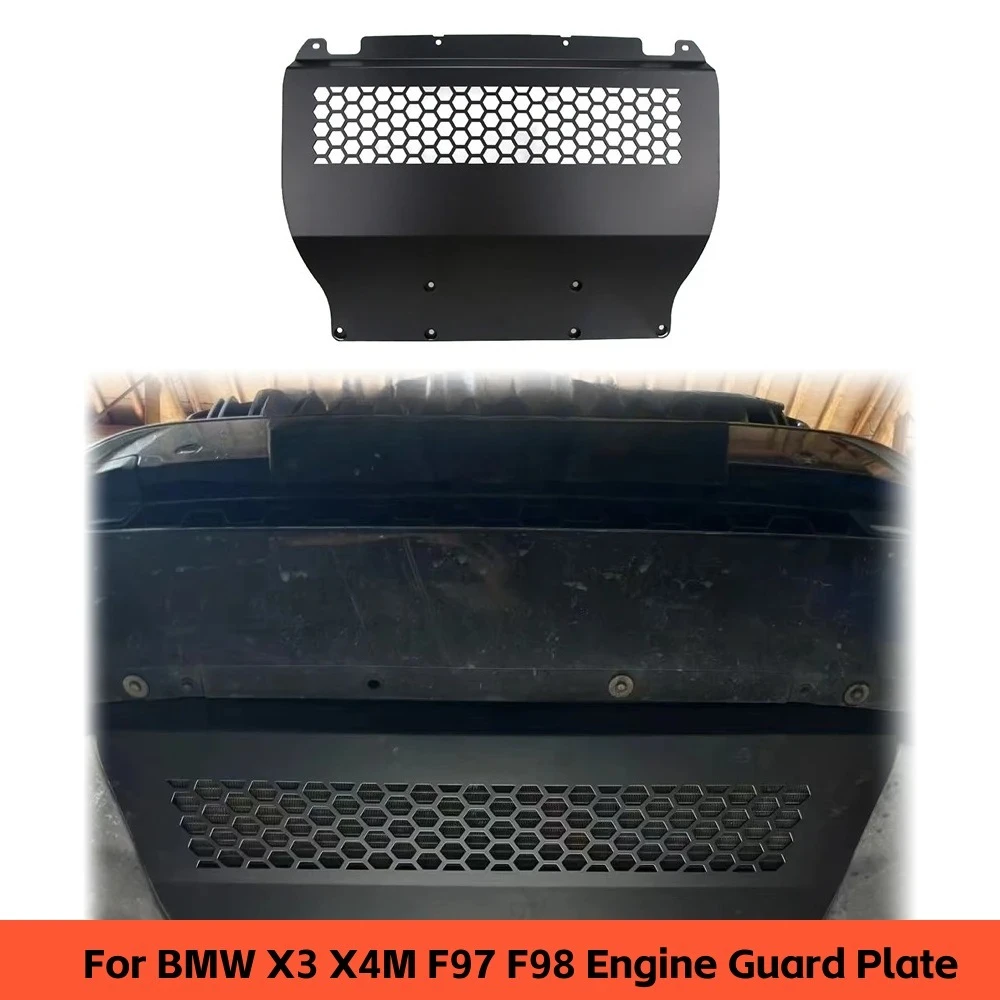 

For BMW X3 X4M F97 F98 Oil Cooler Skid Plate, Magnesium Aluminum Alloy Engine Guard Plate, Lower Protection Shield