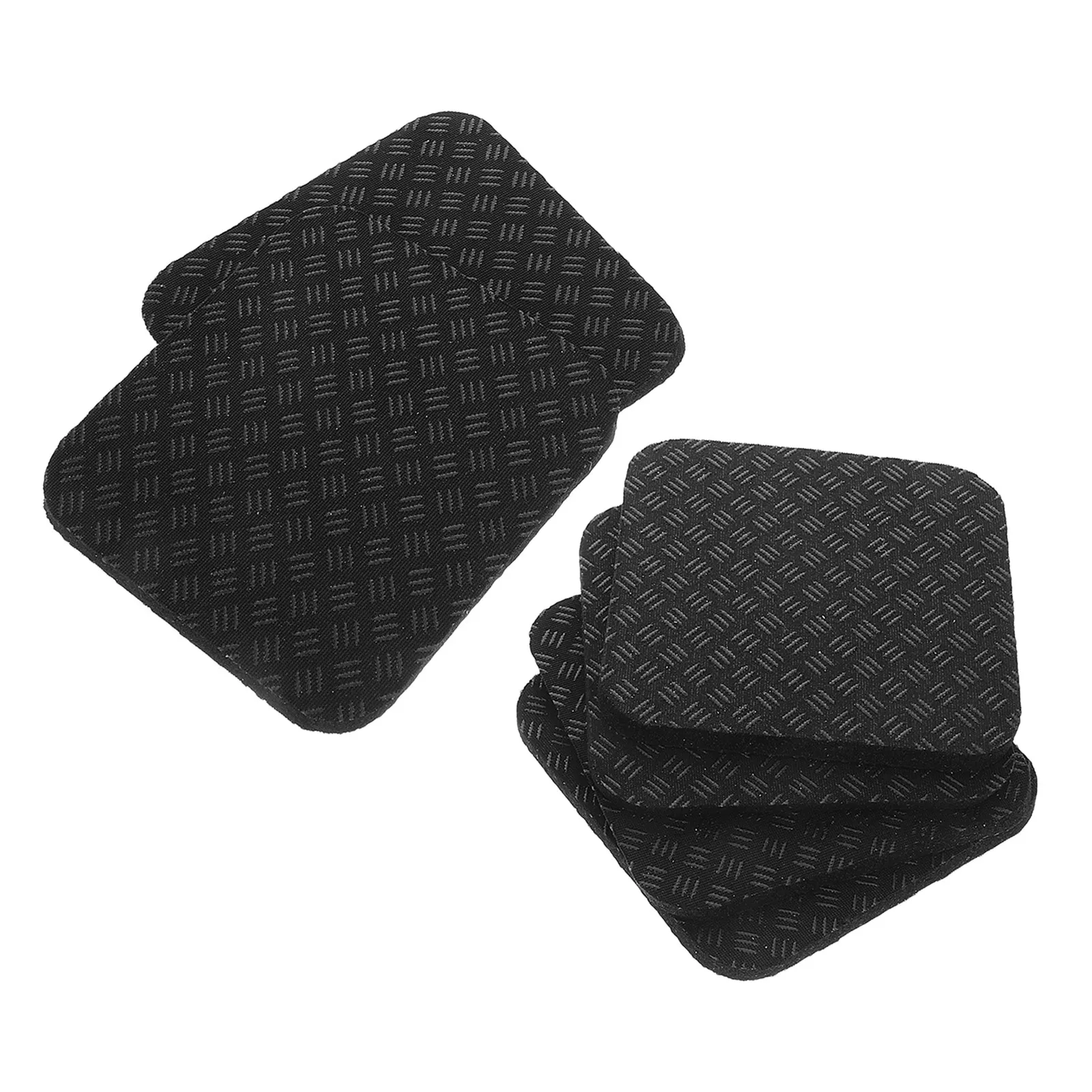 6Pcs Exercise Equipment Mats Shock Absorbing Non-Slip Soundproof Pads for Treadmill Elliptical Machine Floor Protection Noise