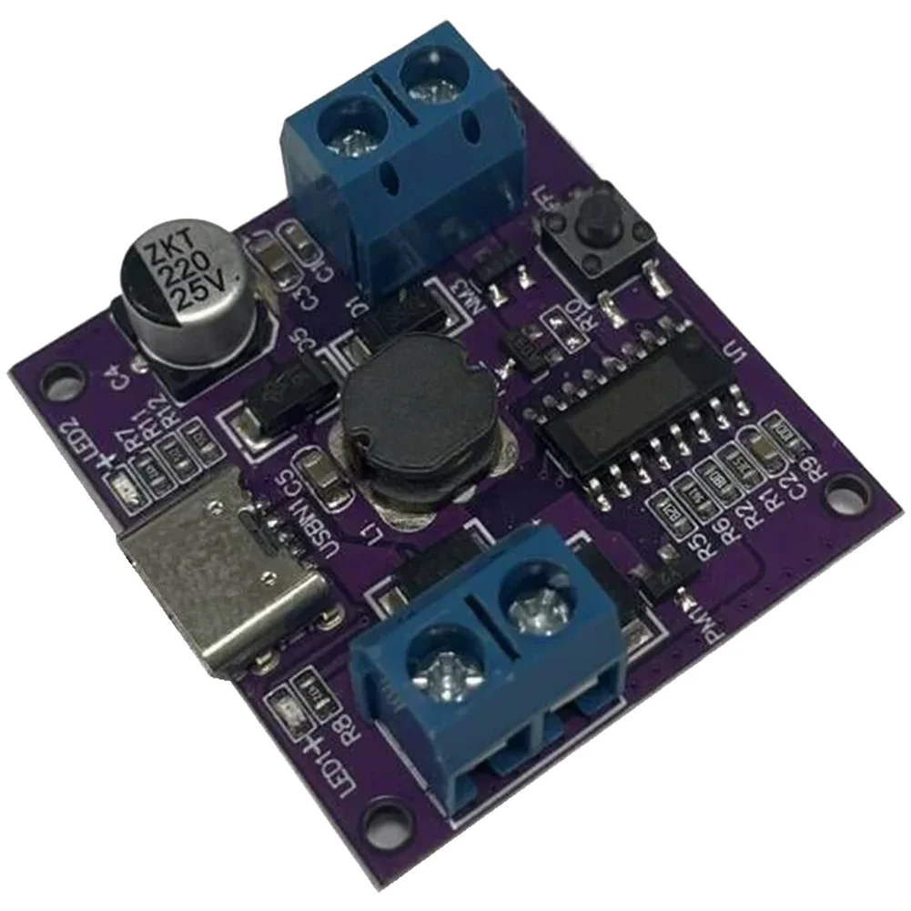 3 Step Adjustable DC Fan Driver 5V 7V 9V Output PWM- Controller For Brushless Motors Type-C Power Supply Hardware Tools Set