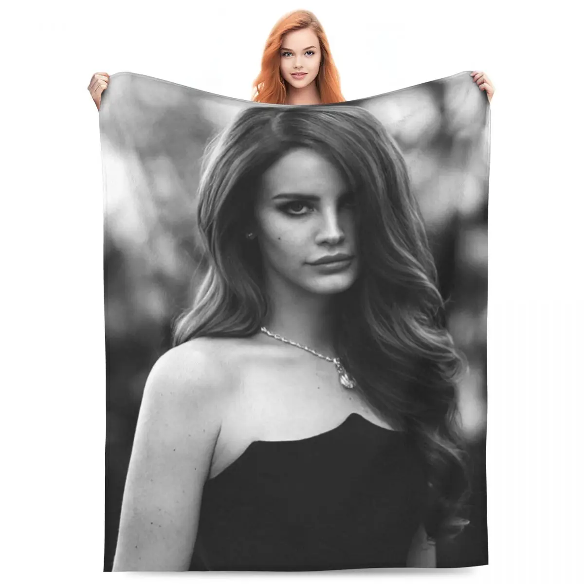 L-Lana Del Reys Blanket Singer Travel Flannel Bedding Throws Soft Durable Couch Chair Sofa Bed Customized Bedspread Gift Idea