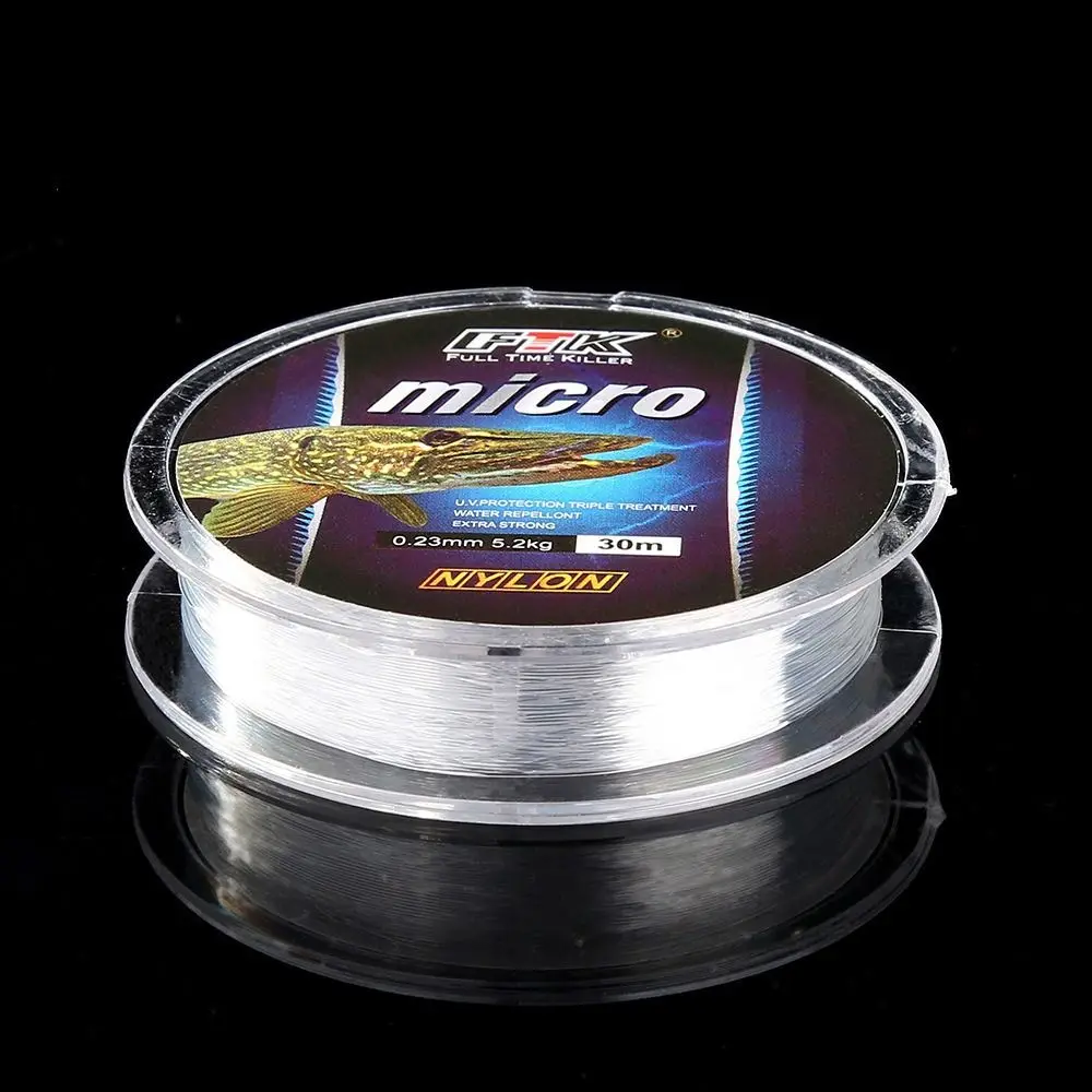 0.3-2.5 MM Ice Fishing Line Fishing Tackle 2.9-12.5LB Sinking Coating Fishing Line 9 Sizes Transparent Bass Fish