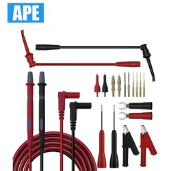 20pcs Multimeter Test Leads Kit with Digital Electrical Test Probes Set with Alligator Clips
