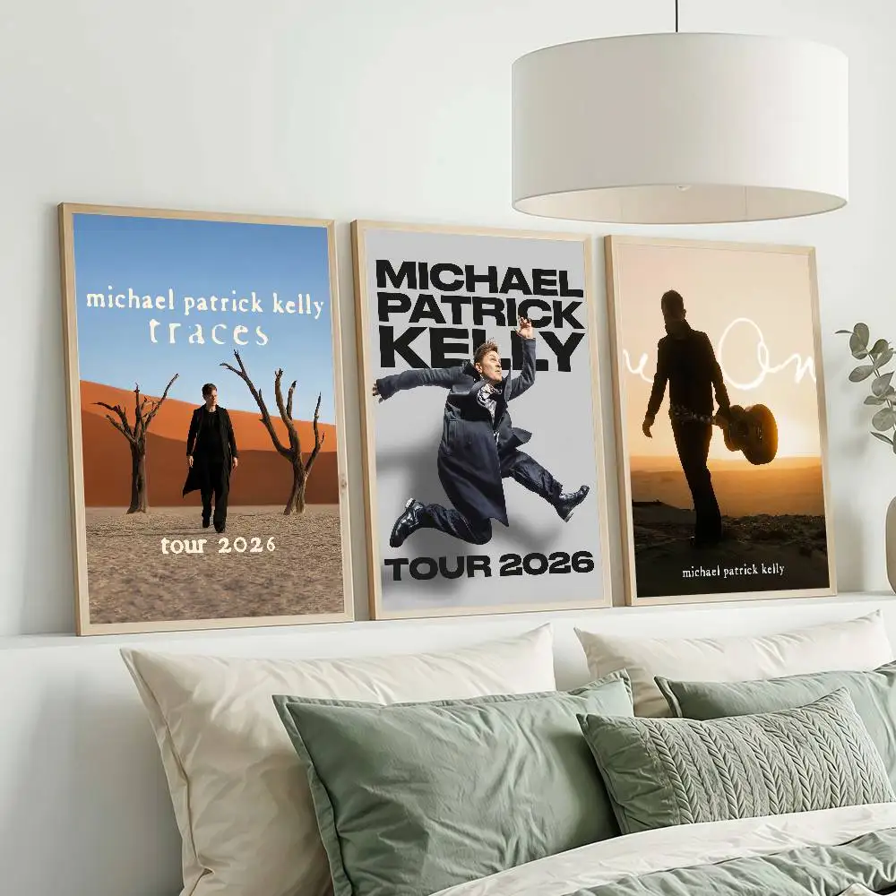Neue Tour-Sänger-Poster von Michael Patrick Kelly, Schlafsaal-Dekorationen, Wandgemälde für Schlafzimmer und Wohnzimmer, Souvenirs