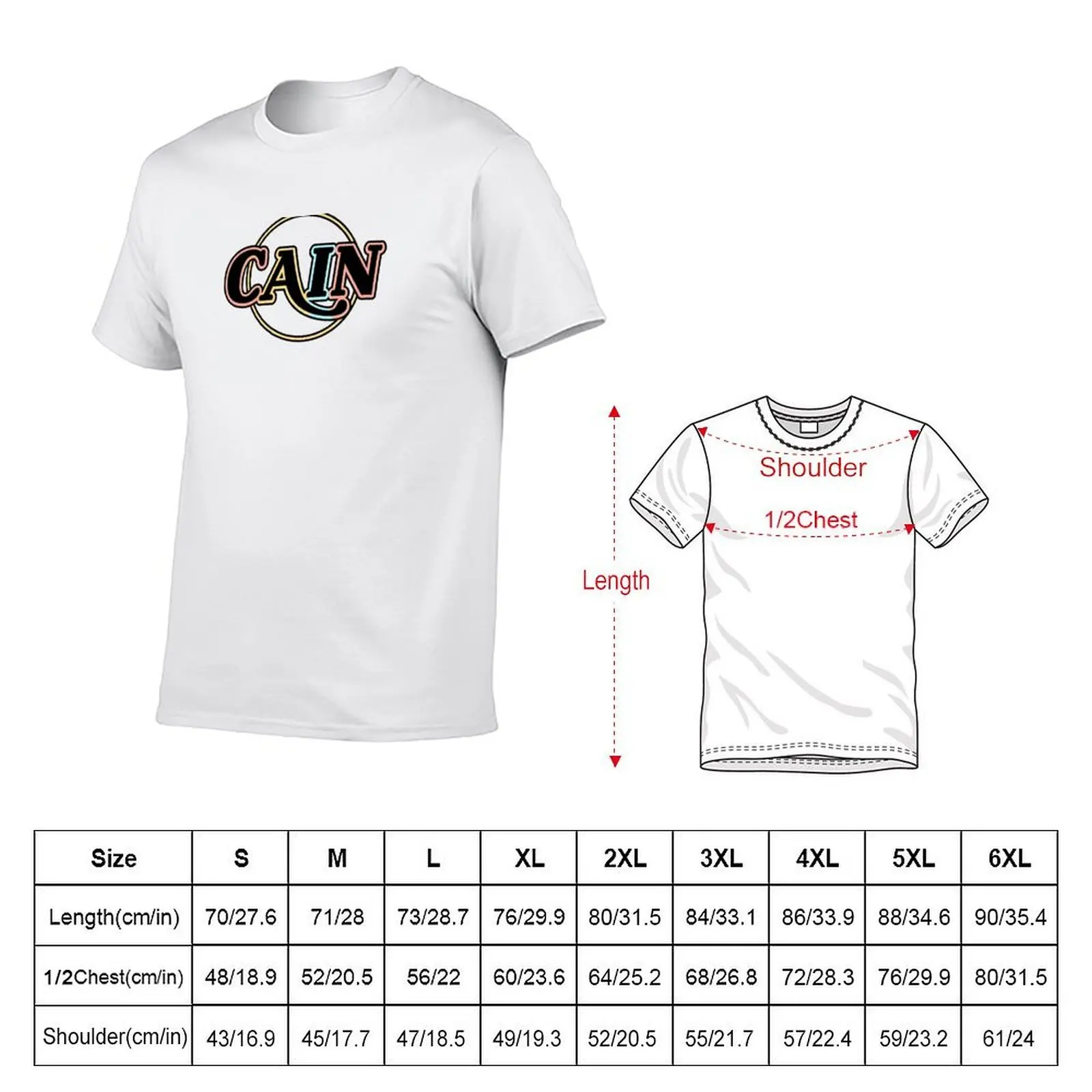 cain the band T-Shirt Basic Casual Short Sleeve Cotton Shirt